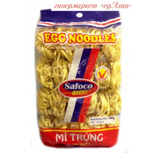 Лапша яичная премиум класса (гнезда) 3 мм Safoco, Вьетнам 500 г