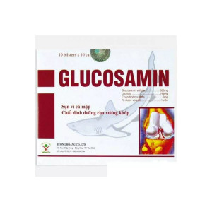 Глюкозамин (Glucosamin) для суставов из хряща плавника акулы, Вьетнам, 100 капсул