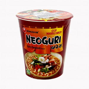 Лапша быстрого приготовления Nongshim со вкусом морепродуктов Neoguri Cup 62гр.